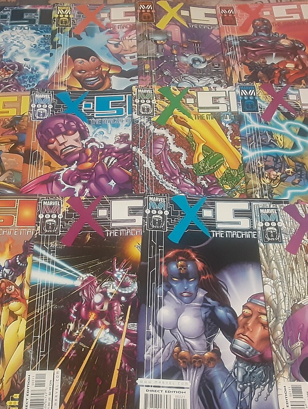 X-51 1-12 1999 Marvel Comics complete set. Machine Man series. Issue 1 has some